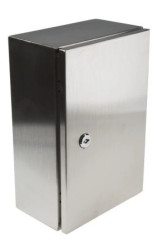 Szafka ścienna rozdzielcza, materiał: Stal nierdzewna typu 304, IP66, 400 x 500 x 250mm, RS PRO