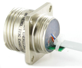 Kabel Ethernet Cat5e długość 300mm Z zakończeniem Amphenol Socapex Polyester