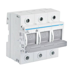 Hager L73M Circuit Breaker 3-Pin 63A 400V AC LED Fuse Failure Indicator