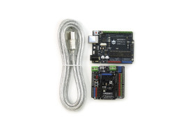 DFRduino UNO R3 with IO Expansion Shield and USB Cable A-B