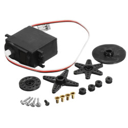 Serwo S3003 180° do Arduino złącze JR 4.1kg/cm zestaw orczyki + łożysko 37g