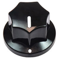 Pokrętło potencjometru oś: 1/4cal średnica: 14.3mm Zacisk śrubowy Czarny Vishay