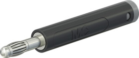 4 mm plug, crimp connection, 1.0 mm², black, 64.2052-21
