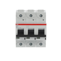 Wyłącznik nadprądowy MCB, Typ D, 3-biegunowy, 63A, 400V, na szynę DIN, ABB S803N-D63, S800N