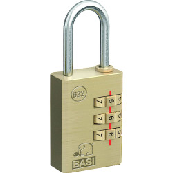 Basi 6220-2500 Padlock Combination Padlock Steel Weatherproof Black