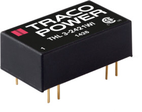DC converter, 18-75 VDC, 2 W, 1 output, 3.3 VDC, 75 % efficiency, THL 3-4810WI