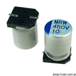 MRW-450V100MG135-TR 10uF 450V Polymer SMD-10x13.5 KOSHIN