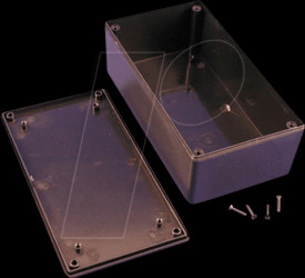 1591XXDSBK Plastic housing, series 1591, 82 x 152 x 47 mm, black