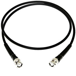 Mueller BU-P2249-C-12 Test Lead BNC Plug Black 0.3m 1pc Tin-Plated