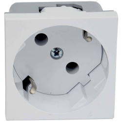 KOPOS QS 45x45_HB Inset Mains Outlet 1Piece White 45x45mm