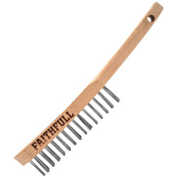 Faithfull FAI5804F Lightweight Scratch Brush, Four Row