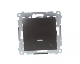 Simon 54 Łącznik schodowy z podświetleniem antracyt DW6AL.01/48