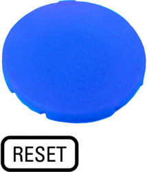 Button plate, round, Reset, for pushbutton, 218204