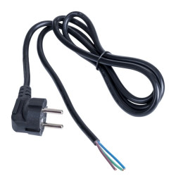Kabel zasilający bez zakończenia Akyga AK-OT-01P CU 3x1mm² CEE 7/7 1.5m
