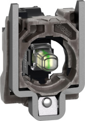 Lamp socket, white, 240 V, screw connection, ZB4BVM1