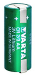 Lithium-battery, 3 V, 2/3R23, 2/3 AA, round cell, soldering lug, 86237 301 501
