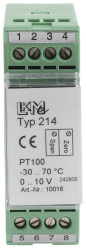 Przetwornik temperatury wy: PT100 15 → 35 V