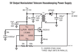 Constant Frequency Current Mode Flyback DC/DC Controller in ThinSOT