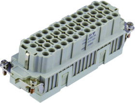 Socket contact insert, H-B 24, 46 pole, unequipped, crimp connection, T2050462201-000