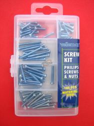 ZESTAW ŚRUBKI NAKRĘTKI 180 SZT