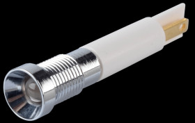 Q8R1CXXW24E Indicator LED, 24 V DC, 8 mm, FASTON, white/BrC