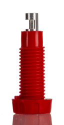 Gniazdo bananowe Żeński Połączenie lutowane typ Gniazdo bananowe Czerwony 10A RS PRO rozmiar 4 mm