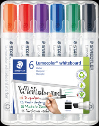351 B WP6 Whiteboard marker set, 2 - 5 mm, 6 colours