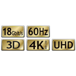 Maxtrack C 216-3 L HDMI Cable HDMI-A to HDMI-A 3 m White 4K UHD