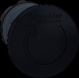 ZB5AS52 Mushroom push-button, front element, Harmony XB5, 22 mm, black