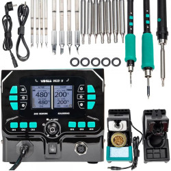 Stacja lutownicza Yihua 992D-II 2w1 kolbowa (groty C245, C210) + mini hot air