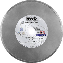 kwb 725870 diamond cutting disc 230mm for tiles 22.23mm bore