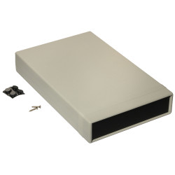 Hammond 1598FSGYPBK Instrument Enclosure GPABS 250x160x40mm Grey/Black