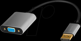 CDA0109 DisplayPort adapter, DP plug to VGA socket