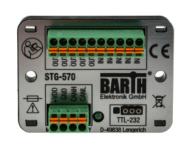 Moduł PLC We/Wy BARTH Mini-PLC Lococube 5 5 Analogowy, cyfrowy Cyfrowe CAN STG-570
