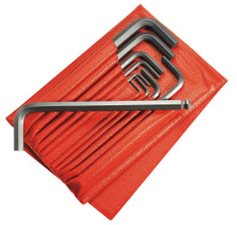 Zestaw kluczy imbusowych Jednostki metryczne Facom L Końcówka kulkowa 12 szt.