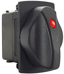 Przełącznik obrotowy, DPDT, 15 A przy 24 V, 24V, 3-położeniowy, IP67, Carling Technologies