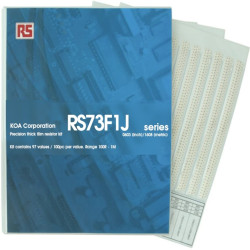 Zestaw rezystorów, seria: RS73, Gruba folia, Montaż powierzchniowy, l. elementów: 9700, 100Ω → 1MΩ