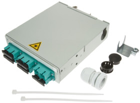 Panel krosowniczy, obudowa, 6-portowy SC 6 Wielomodowy Duplex Telegartner