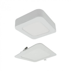 Oprawa downlight CCT 2w1 z ramka 6W 540lm IP20 kwadrat biały EC61083
