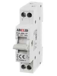 Przełącznik zasilania sieć-agregat 1P 40A 1-0-2 PSA-40A-1P