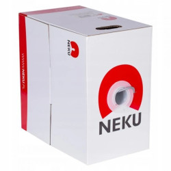 Kabel teleinformatyczny U/UTP kat.6 wewnętrzny Eca PVC szary NEKU /305m/