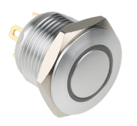 Nasadka przełącznika Chwilowy SPST średnica wycięcia 16mm, montaż panelowy RS PRO