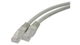 Patchcord Utp Kat.6 Kabel Sieciowy Lan 2X Rj45 Linka Szary 0,25M