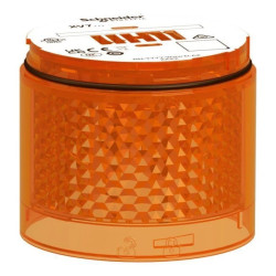 Moduł świetlny, kolumna świetlna, pomarańczowy, Ø70mm, migający, kolorowa soczewka, Harmony XVB7, XVB7C55