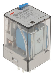 Przekaźnik mocy 24V dc DPDT Finder 1.3W, Wciskane 445Ω Styk płytki drukowanej