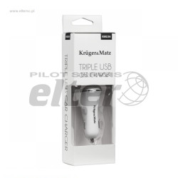 Ładowarka samochodowa 3xUSB 5,2A