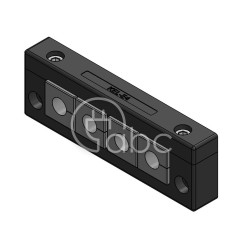 Rama przepustowa KEL-E, na 4 moduły KT małe, czarna, 42259