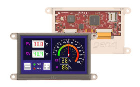 Kolorowy wyświetlacz LCD 4.3cal TFT 480 x 272pikseli I2C, SPI I/F Nie 4D Systems