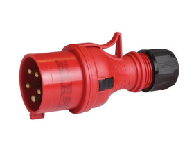 Wtyczka przenośna 32A 5P 400V czerwona TWIST WPP TYP B 32/5 IP44 922085