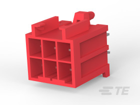 Wtyk PCB 6-pinowe raster: 3.96mm 2-rzędowe TE Connectivity Montaż na płytce